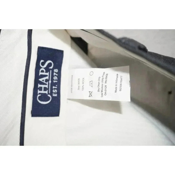 Chaps Men's 100% Wool Gray PinStripe Blazer Sports Coat 44R & Slacks 38x29 - Picture 12 of 16